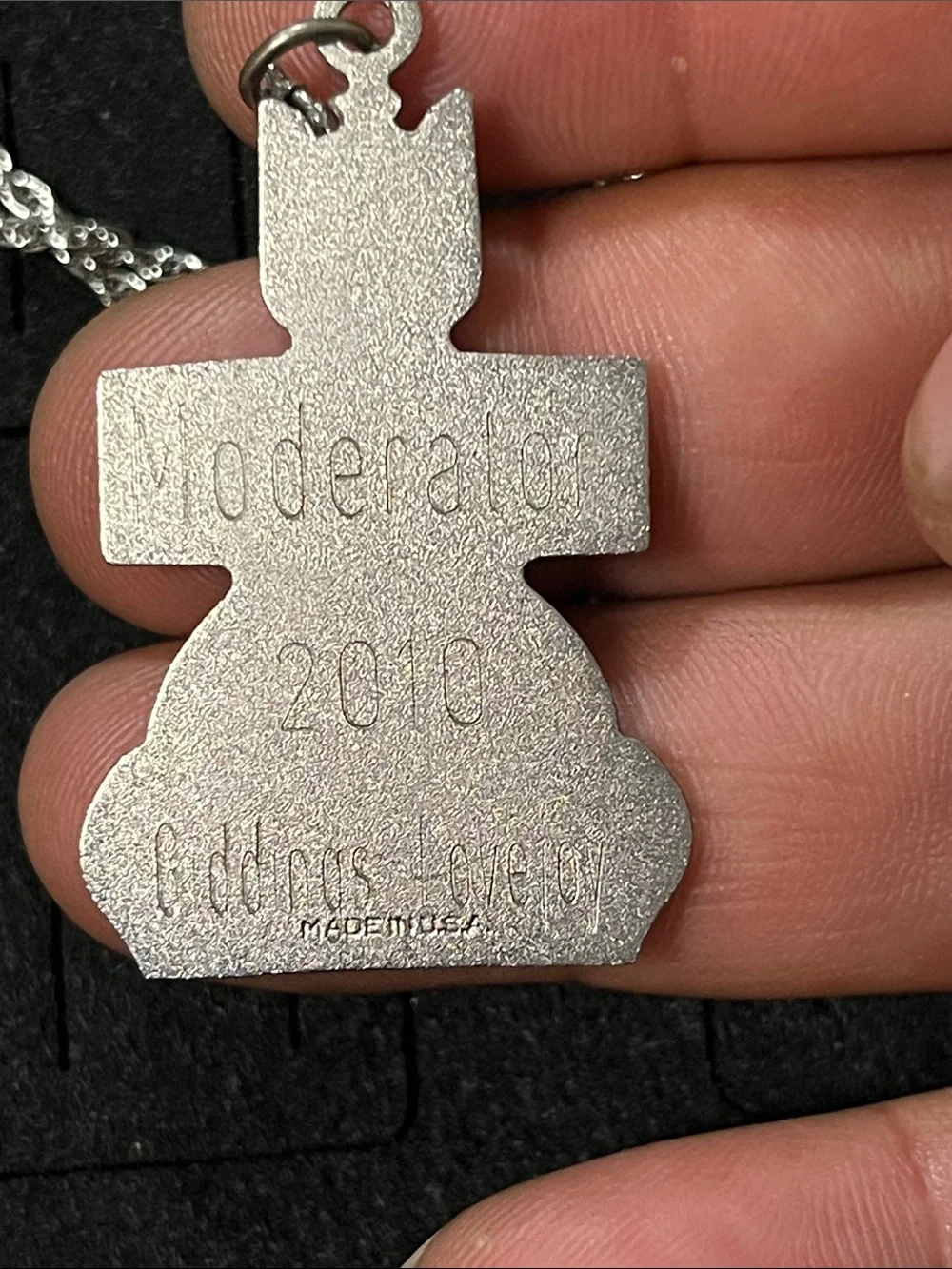 Unbranded Silver Geometric Cat Pendant Necklace